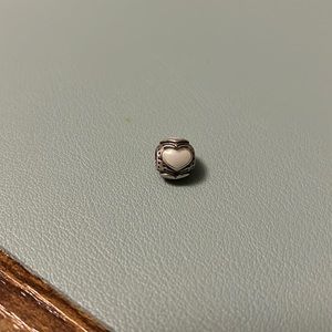 Retired Blue Enamel Heart Charm - Rare